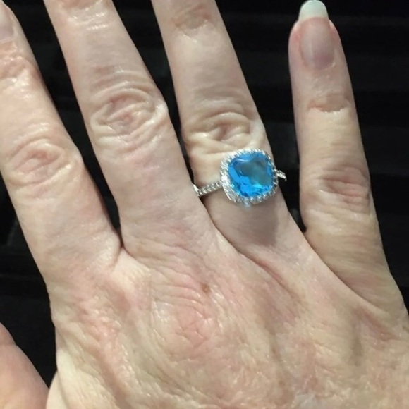 BLUE Ring sz 7 - Picture 3 of 3